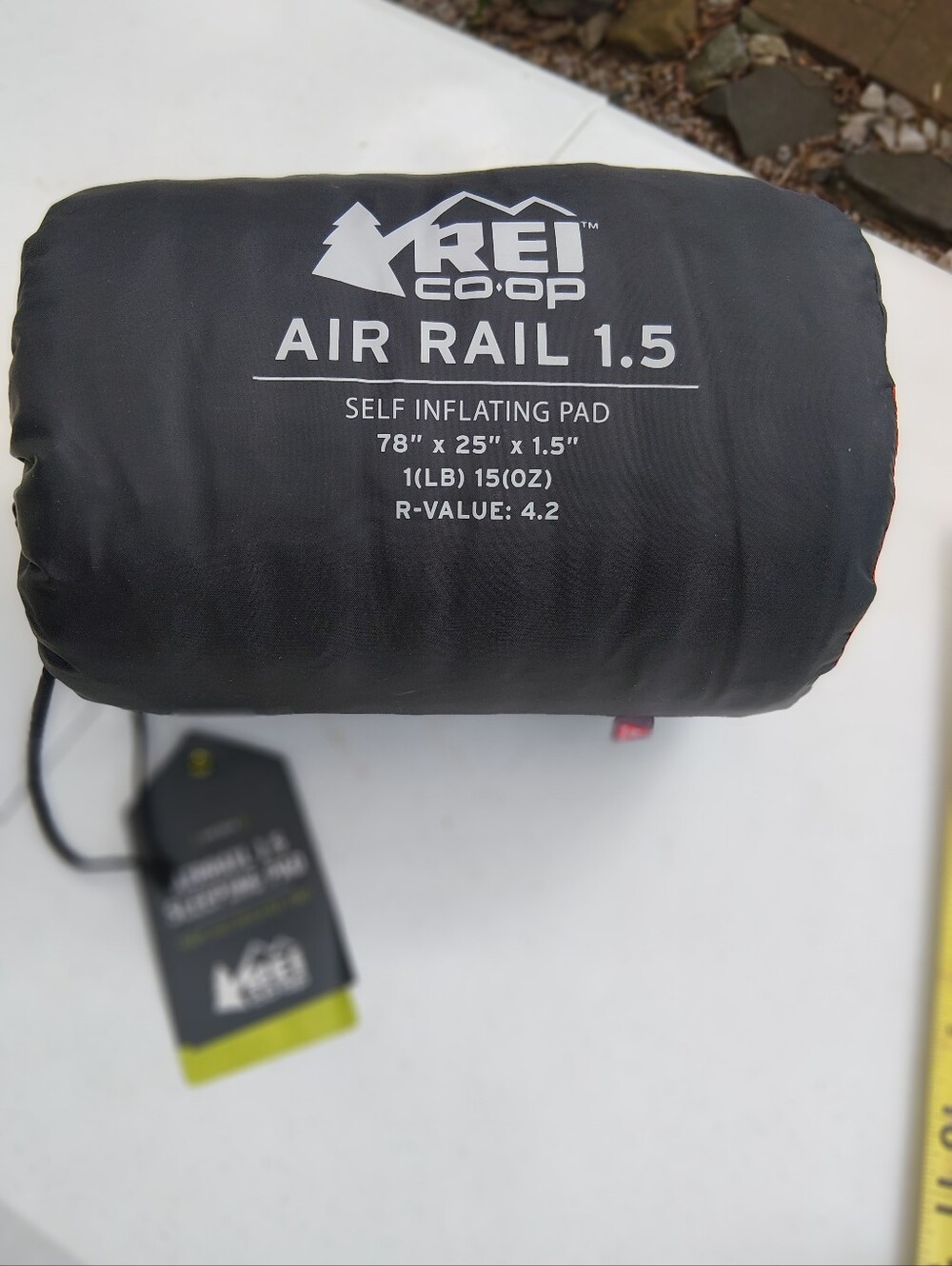 REI Air Rail 1.5 Duffel-Style Stuff Sack - Black with Red Accents